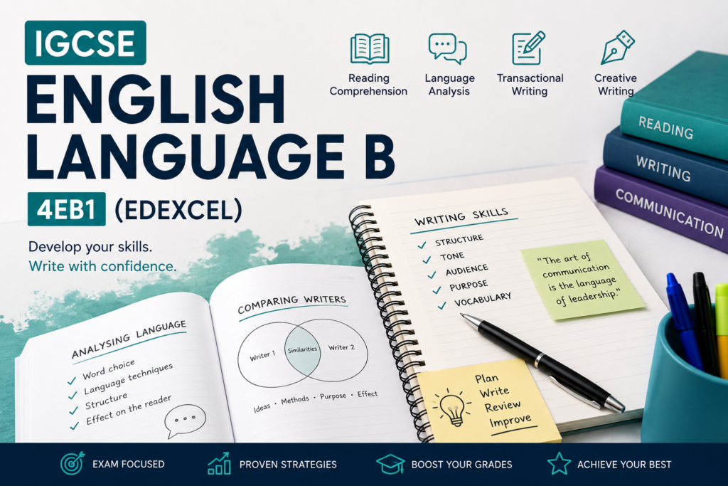 IGCSE English Language B 4EB1 (Edexcel)